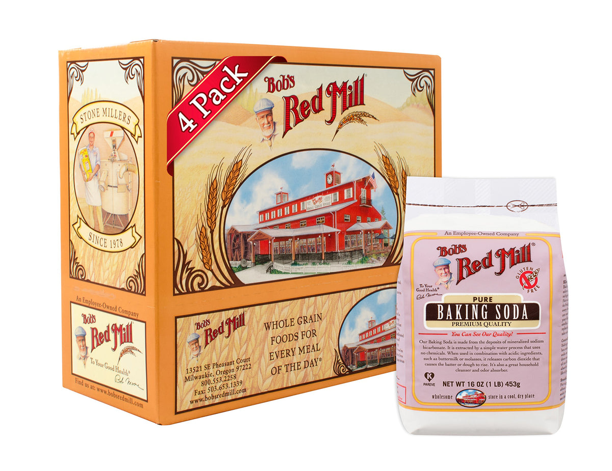 Bob's Red Mill paquete frontal mostrando etiqueta y beneficio de pureza