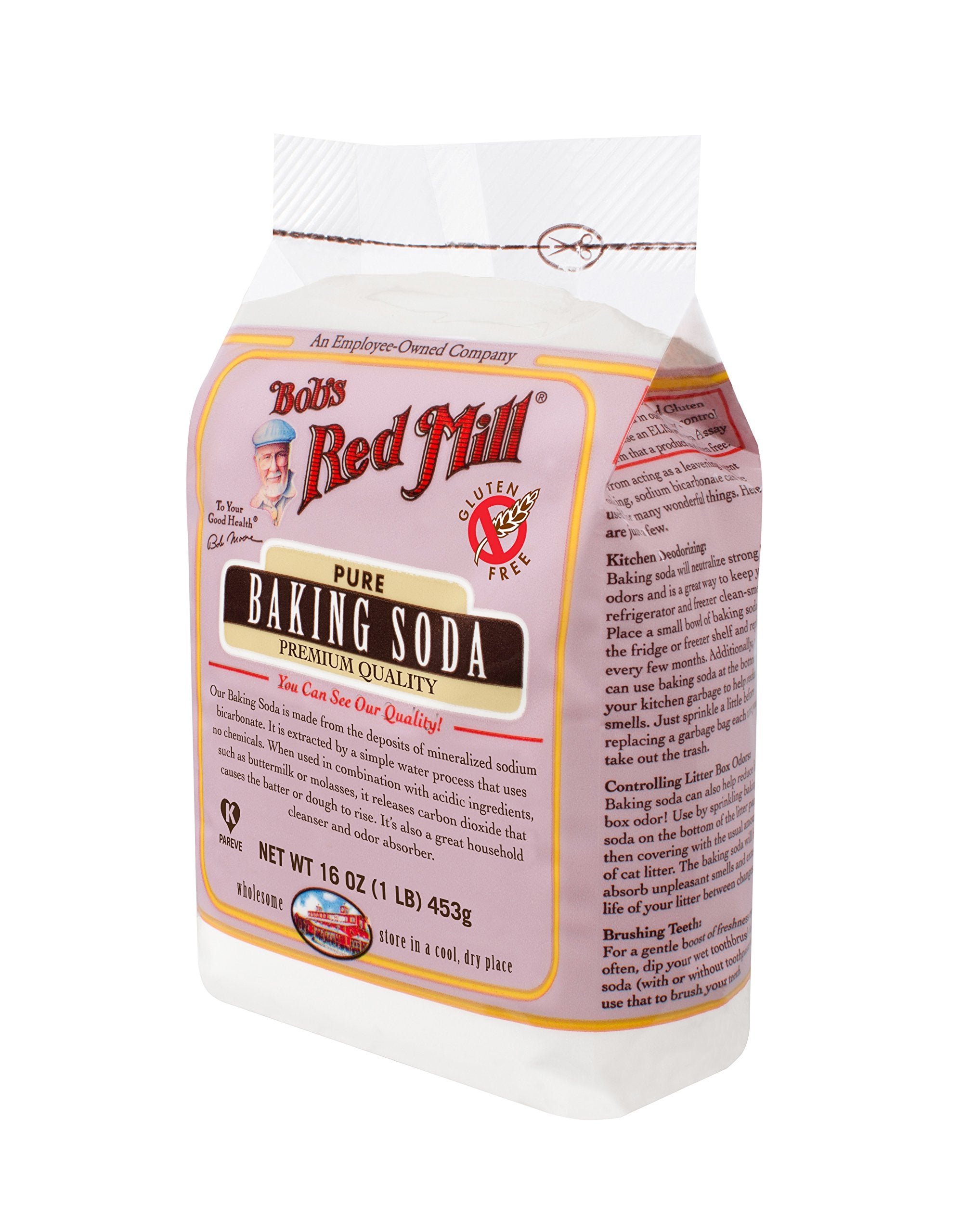 Bob's Red Mill aplicando bicarbonato para desodorización y limpieza rápida