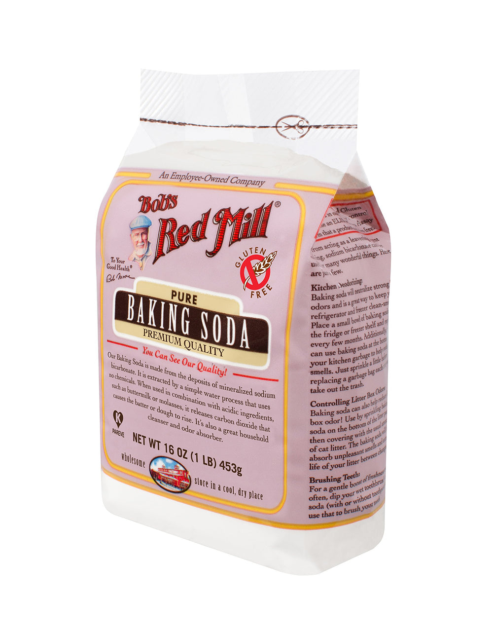 Bob's Red Mill aplicando bicarbonato para desodorización y limpieza rápida