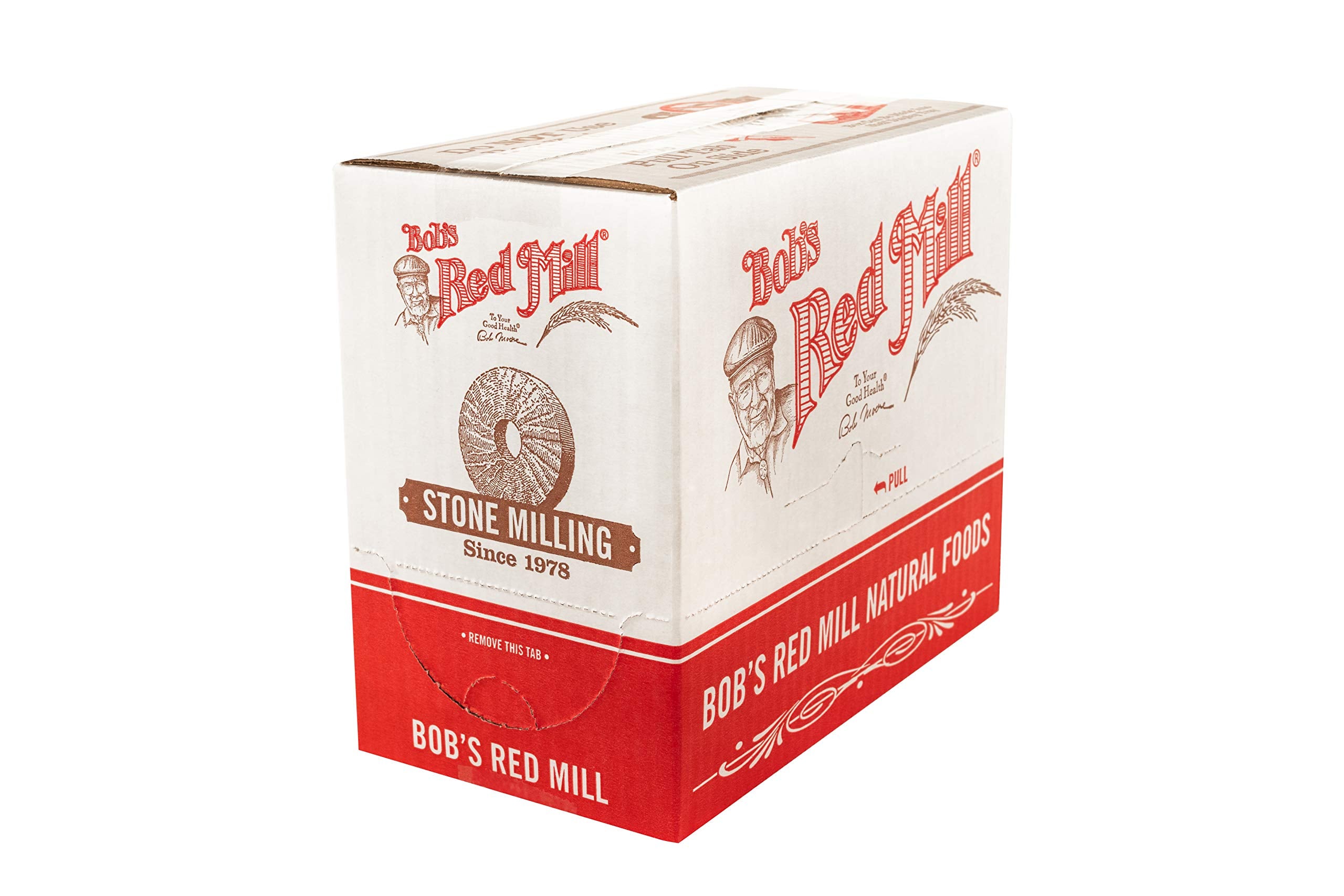 Bob's Red Mill cuchara midiendo salvado demostrando control de porciones