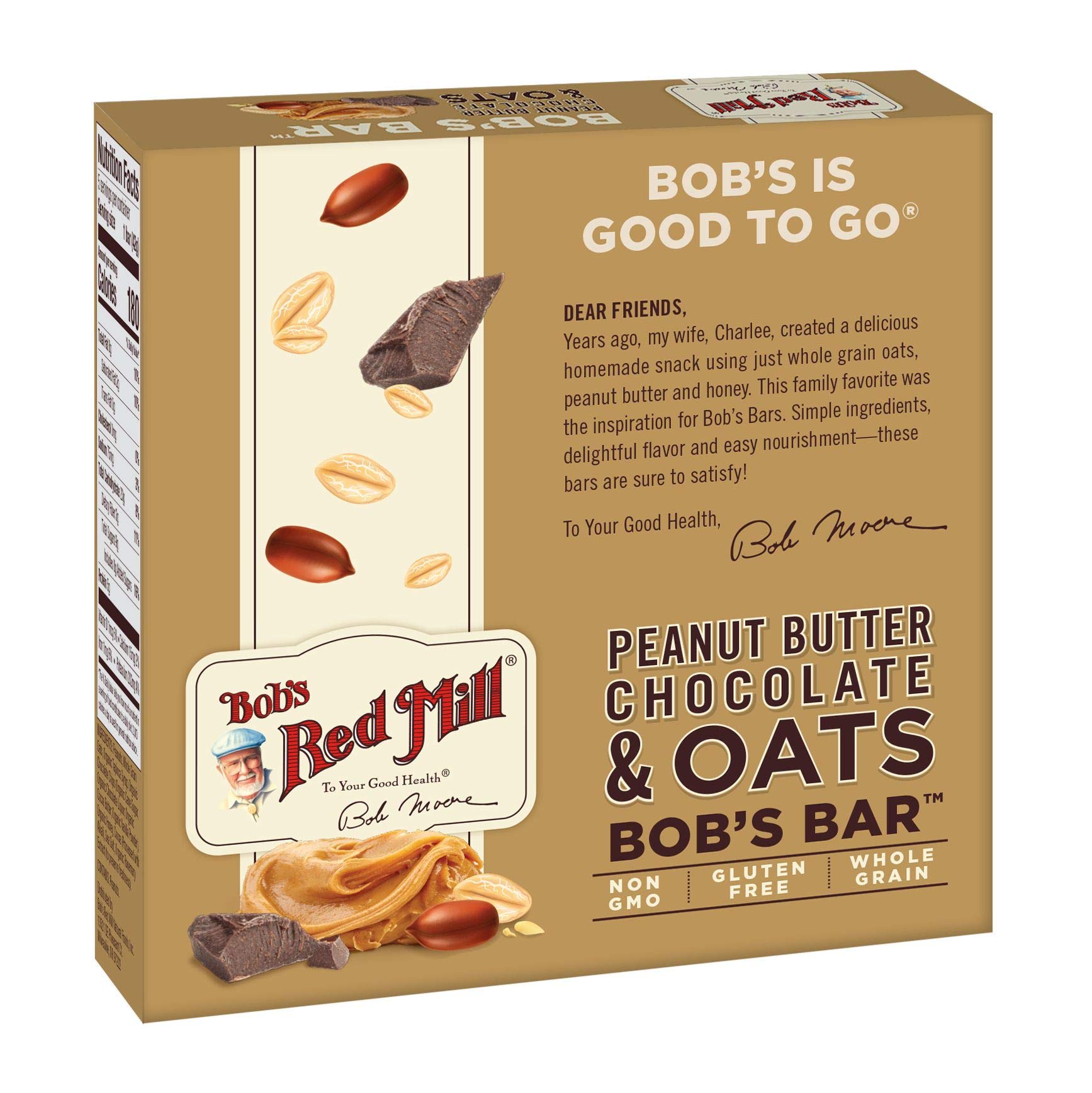 Bob's Red Mill primer plano de la avena y textura nutritiva