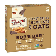 Bob's Red Mill vista frontal del paquete multipack y fácil transporte