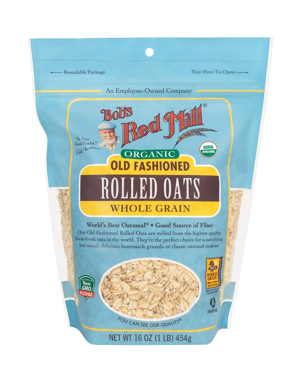 Bob's Red Mill tazón de gachas cremosas listo para servir con frutas, energía matutina