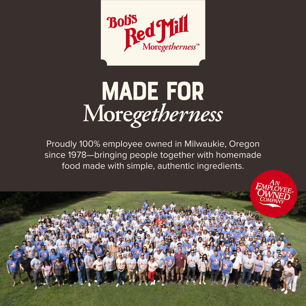 Bob's Red Mill etiqueta de ingredientes orgánicos, transparencia y calidad del producto