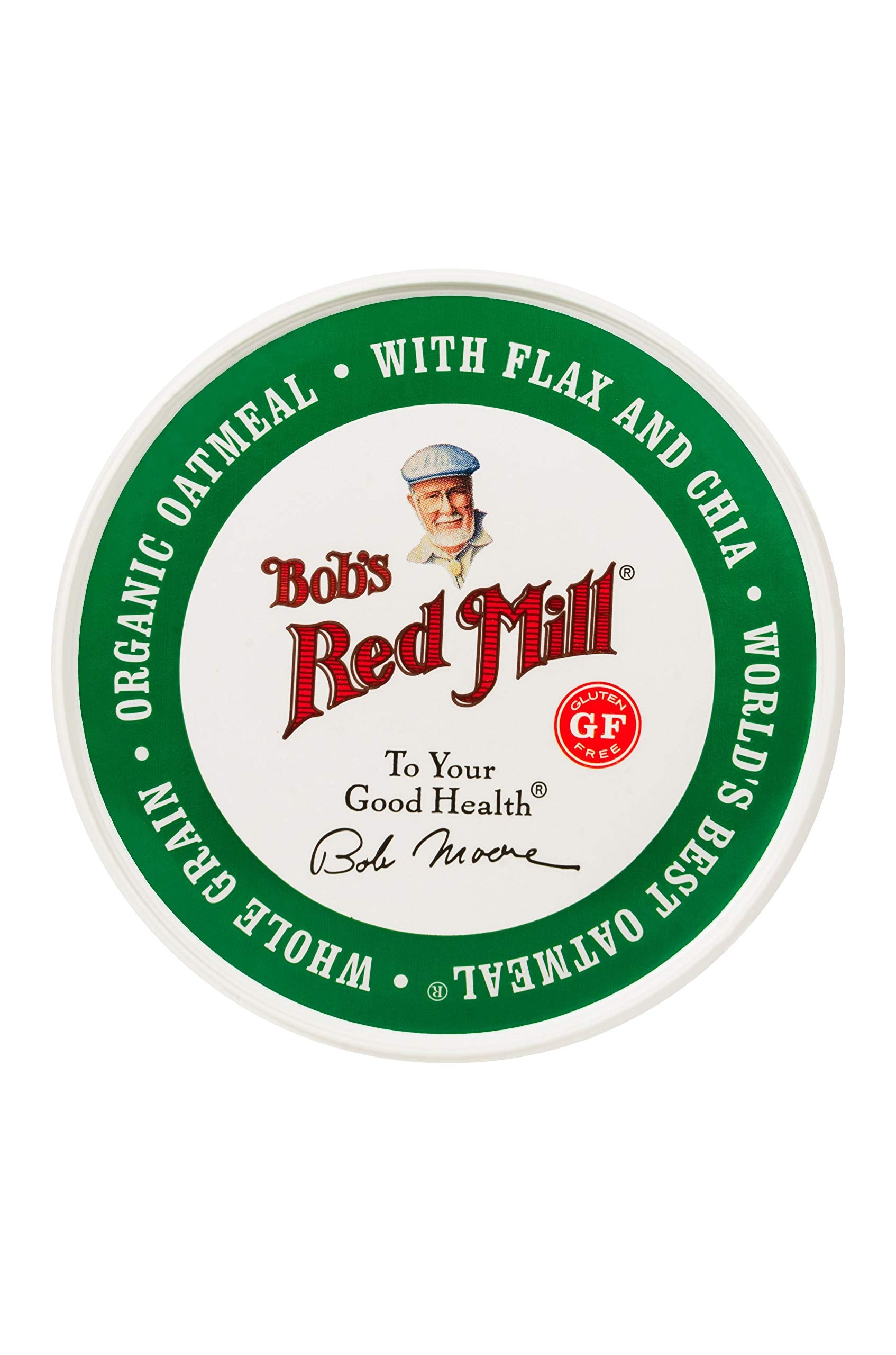 Bob's Red Mill ingredientes sueltos: avena, linaza y chía, fuente de fibra