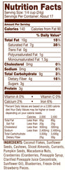 Bob's Red Mill cuchara llena de muesli resaltando mezcla de frutas y frutos secos