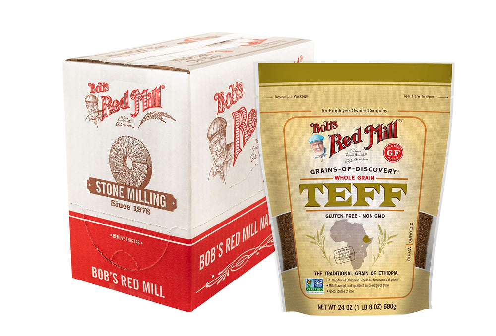 Bob's Red Mill paquete frontal mostrando etiqueta y beneficios