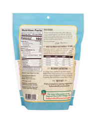 Bob's Red Mill primer plano de hojuelas mostrando textura integral y aspecto natural