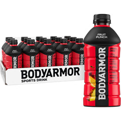 BODYARMOR botella frontal mostrando diseño y beneficio hidratación rápida