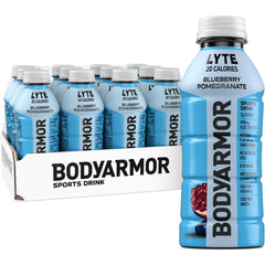 BODYARMOR muestra frontal del envase con etiqueta azul y beneficio hidratación