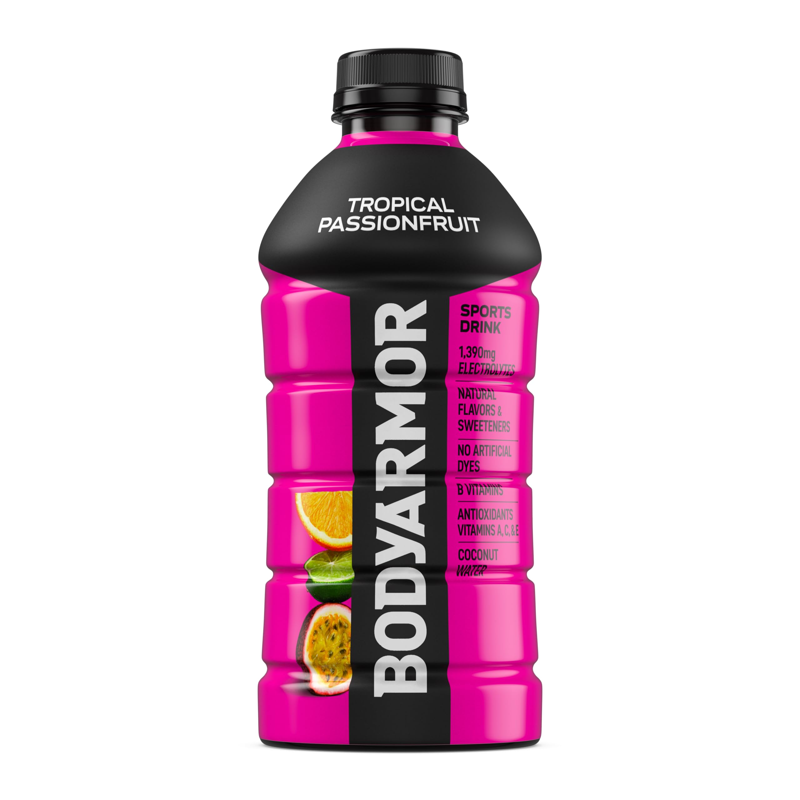 BODYARMOR botella abierta lista para beber tras ejercicio