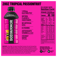 BODYARMOR primer plano de textura líquida resaltando sabor natural