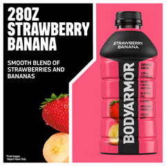 BODYARMOR botella abierta vertiendo bebida para hidratación instantánea