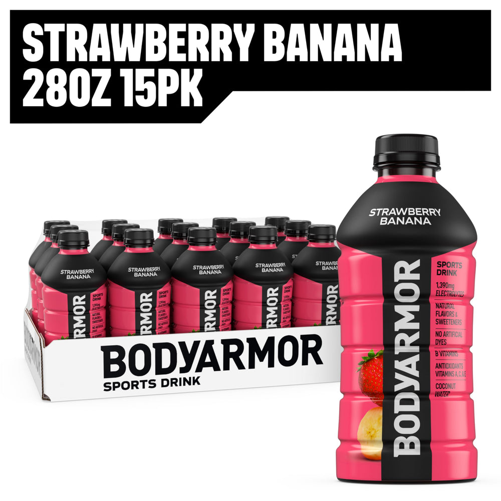 BODYARMOR botella en mochila durante viaje ofreciendo hidratación confiable