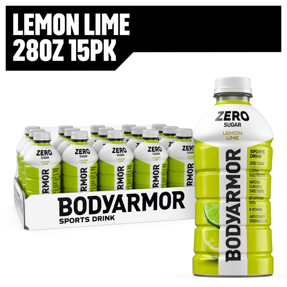 BODYARMOR servido en vaso para consumo inmediato y recuperación