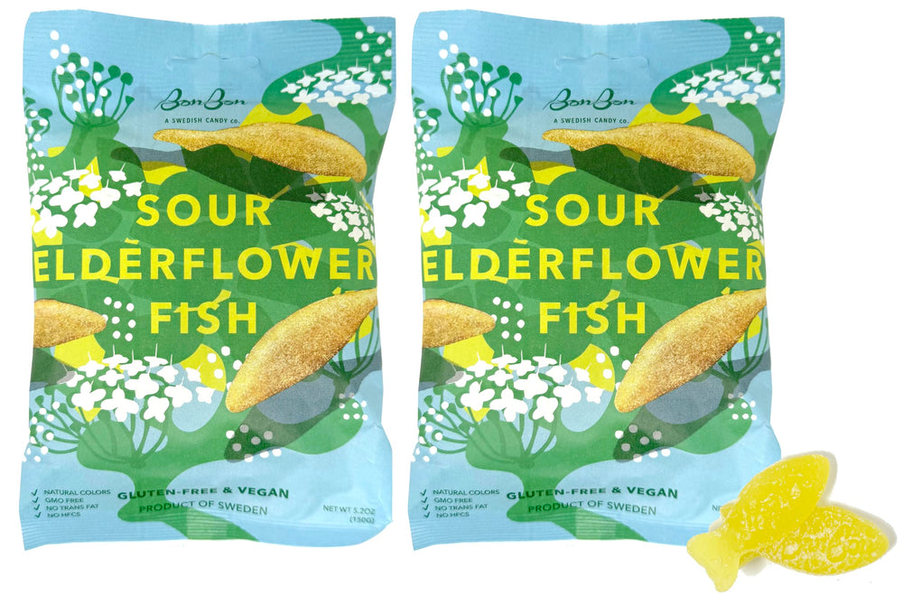 BonBon A Swedish Candy Co. paquete frontal mostrando gominolas ácidas veganas