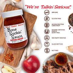 Bone Suckin' detalle de etiqueta con ingredientes y autenticidad