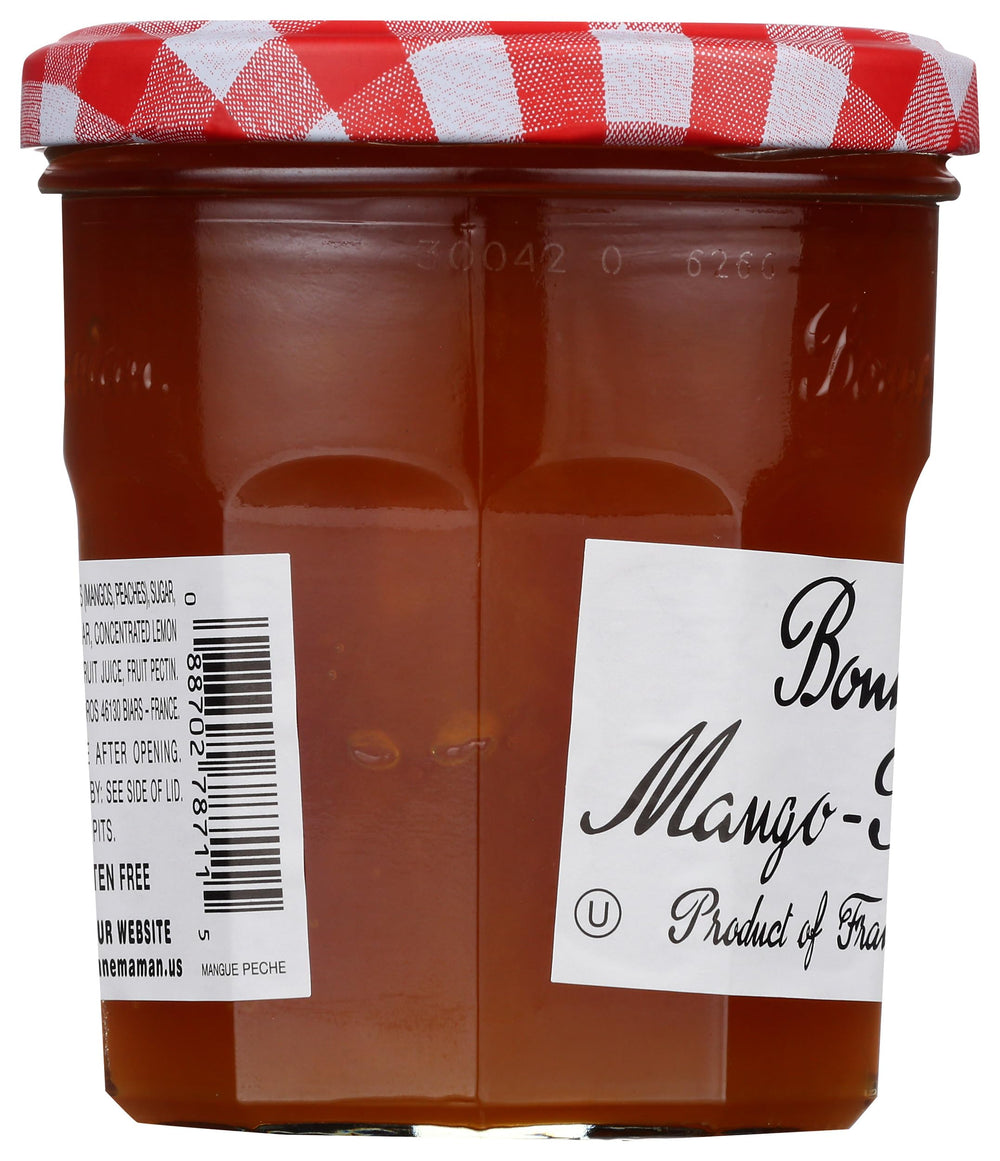Bonne Maman jar abierto en cocina mostrando uso en receta casera