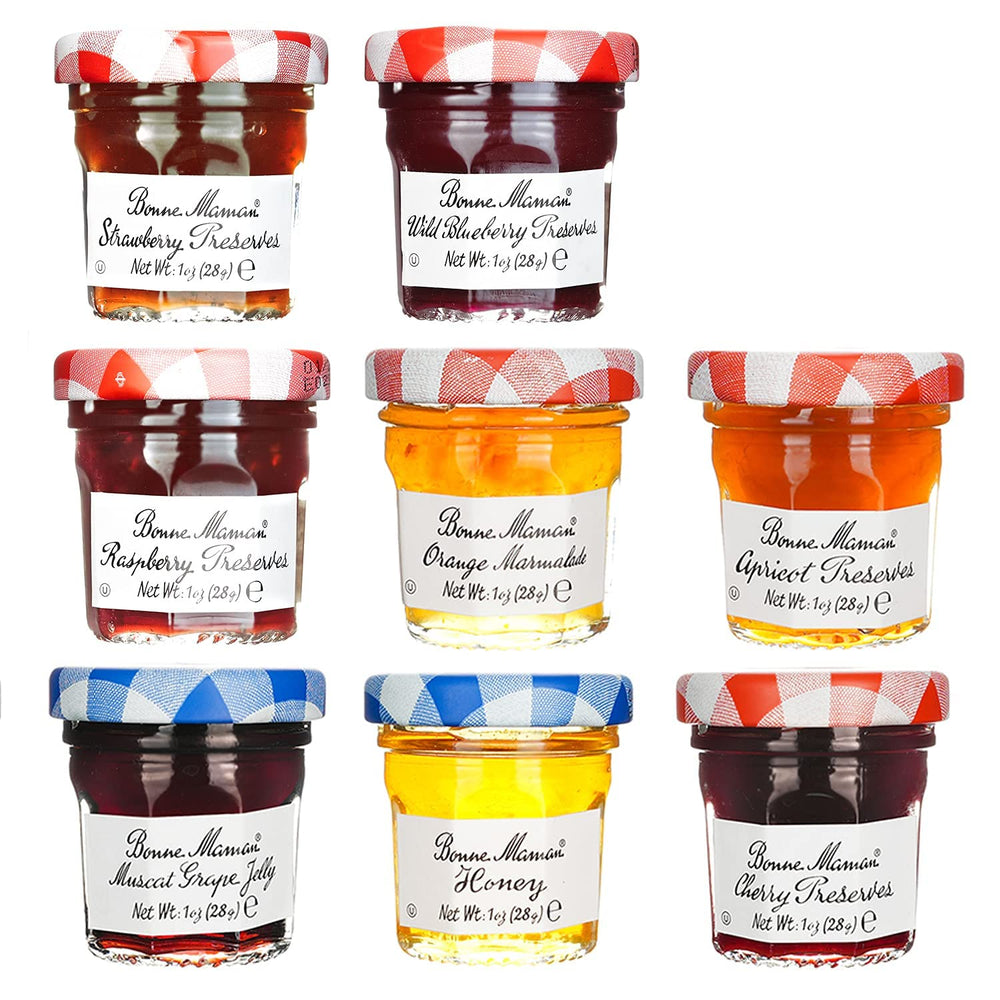 Bonne Maman tarros mini frente mostrando ocho sabores, ideal para degustación