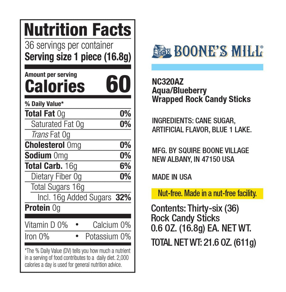 Boone's Mill comparación de tamaño junto a regla evidenciando peso