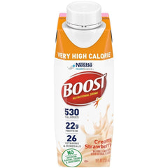 BOOST envase abierto con bebida visible para conveniencia inmediata