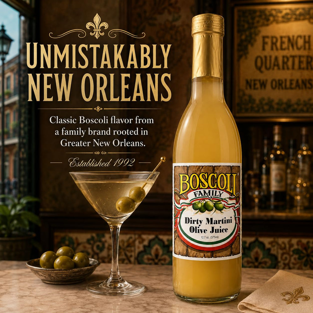 Boscoli Family usado en cocina al preparar salsa con sabor a aceituna