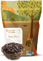 Botanica Origins paquete frontal mostrando 24 oz y beneficios naturales