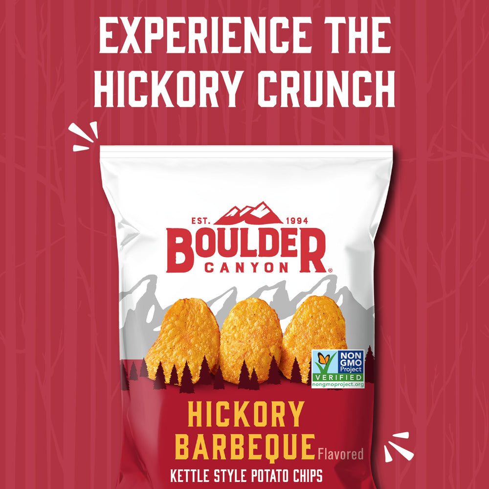 Boulder Canyon bolsa abierta con porción lista para comer
