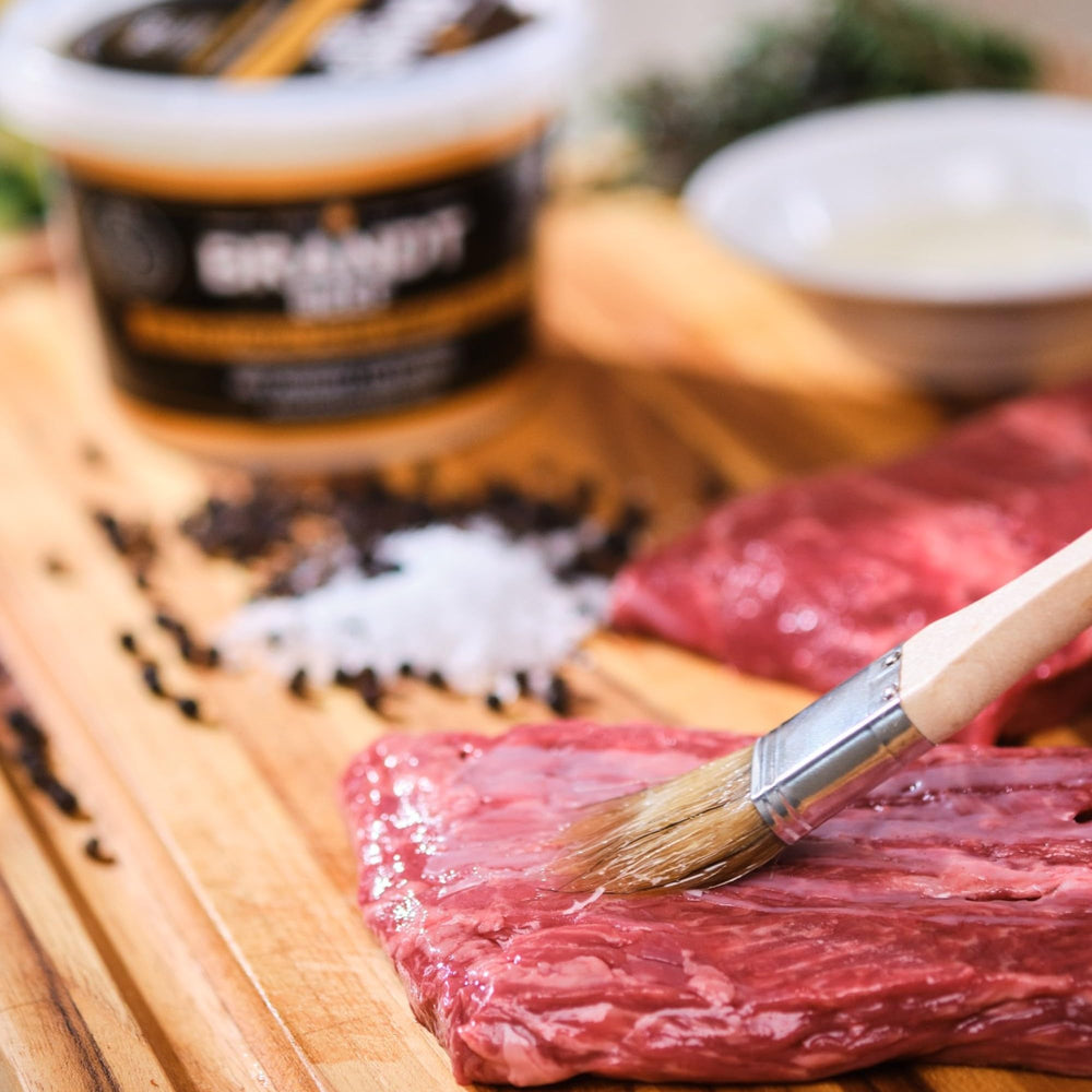 Brandt Beef comparación de tamaño del envase 4 lb para economía doméstica