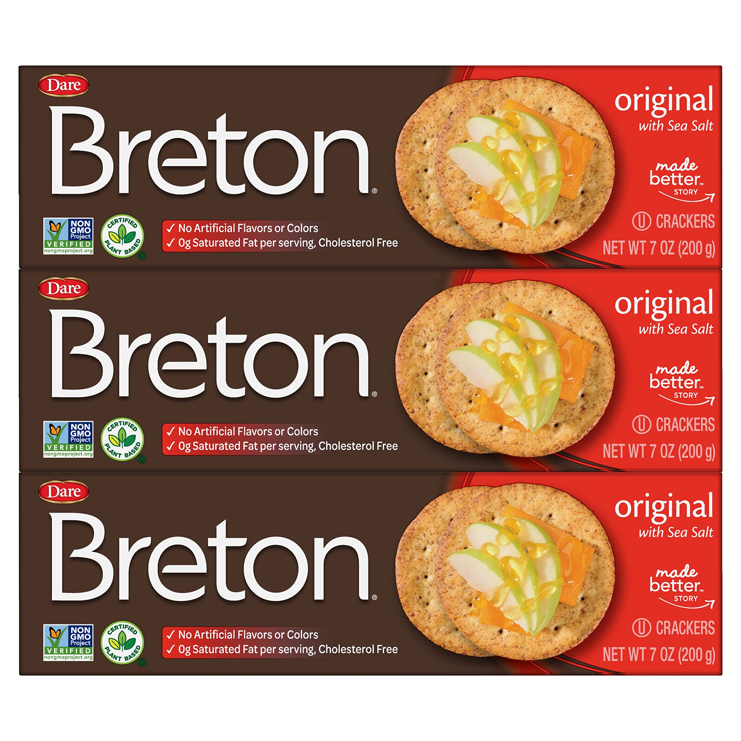 Breton pack frontal mostrando tres paquetes y ahorro
