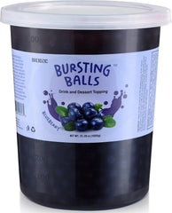 BREXONIC envase frontal mostrando perlas blueberry y almacenamiento práctico