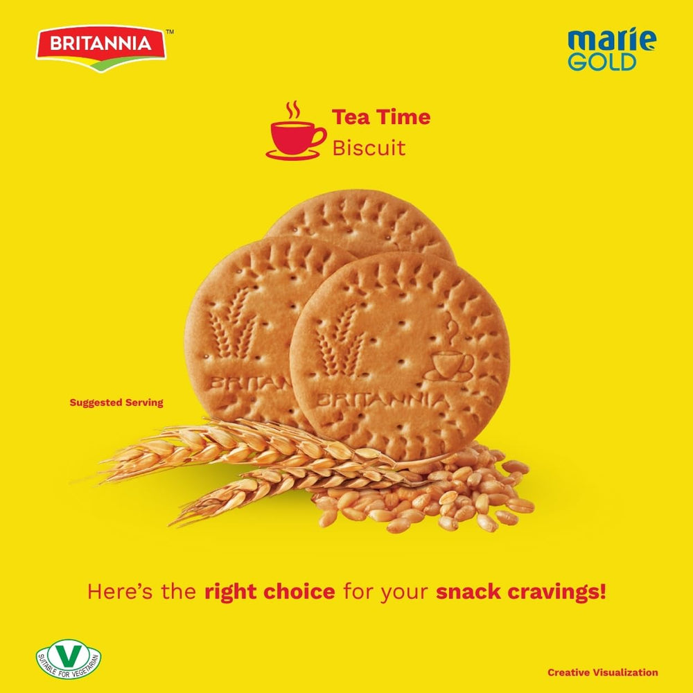 Britannia galletas en mano para comparar tamaño útil en bocadillos diarios