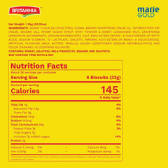 Britannia paquetes individuales de Marie Gold para conservar frescura y llevar