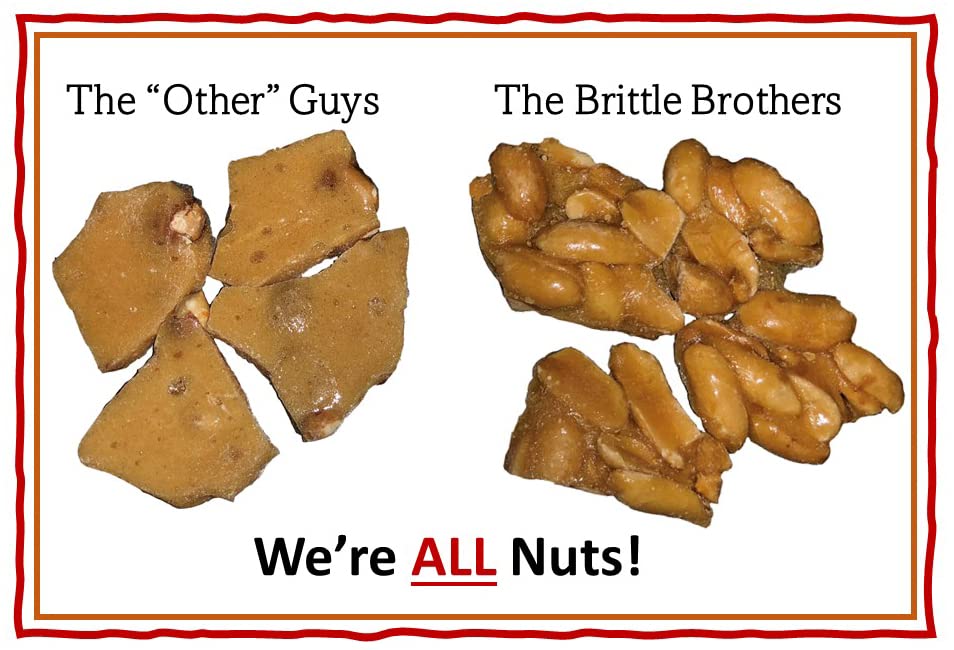 Brittle Brothers primer plano de textura crujiente que destaca el anacardo