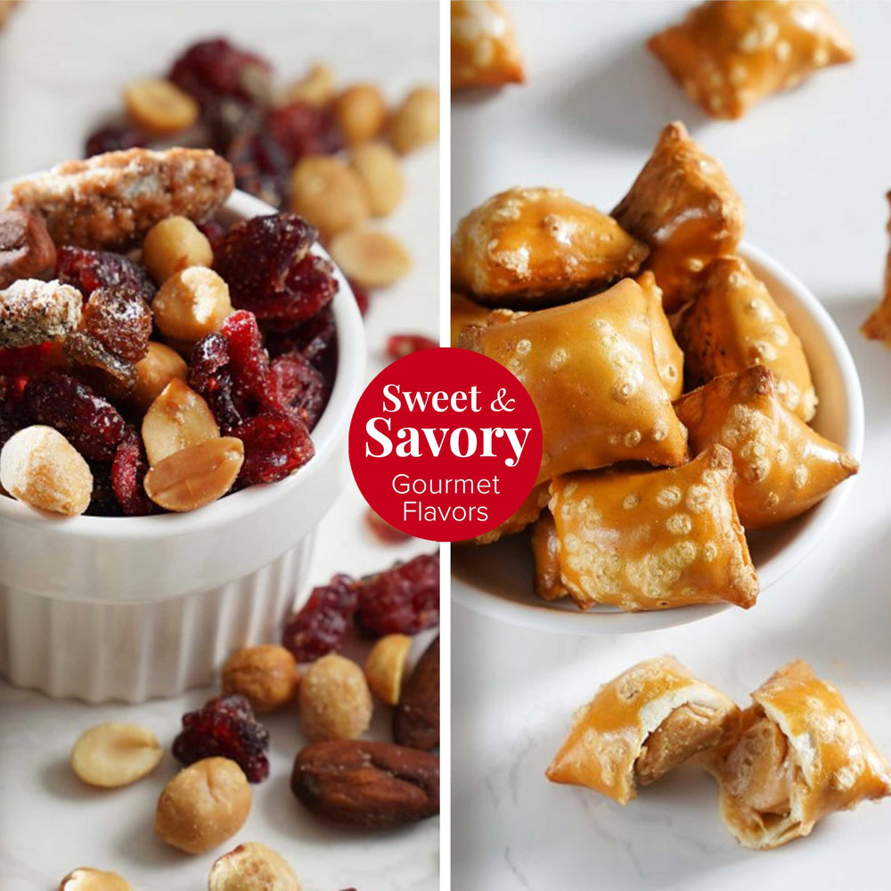 Broadway Basketeers caja abierta con surtido de snacks individuales y variedad