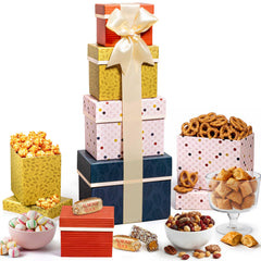 Broadway Basketeers torre frontal mostrando presentación elegante y lista para regalar