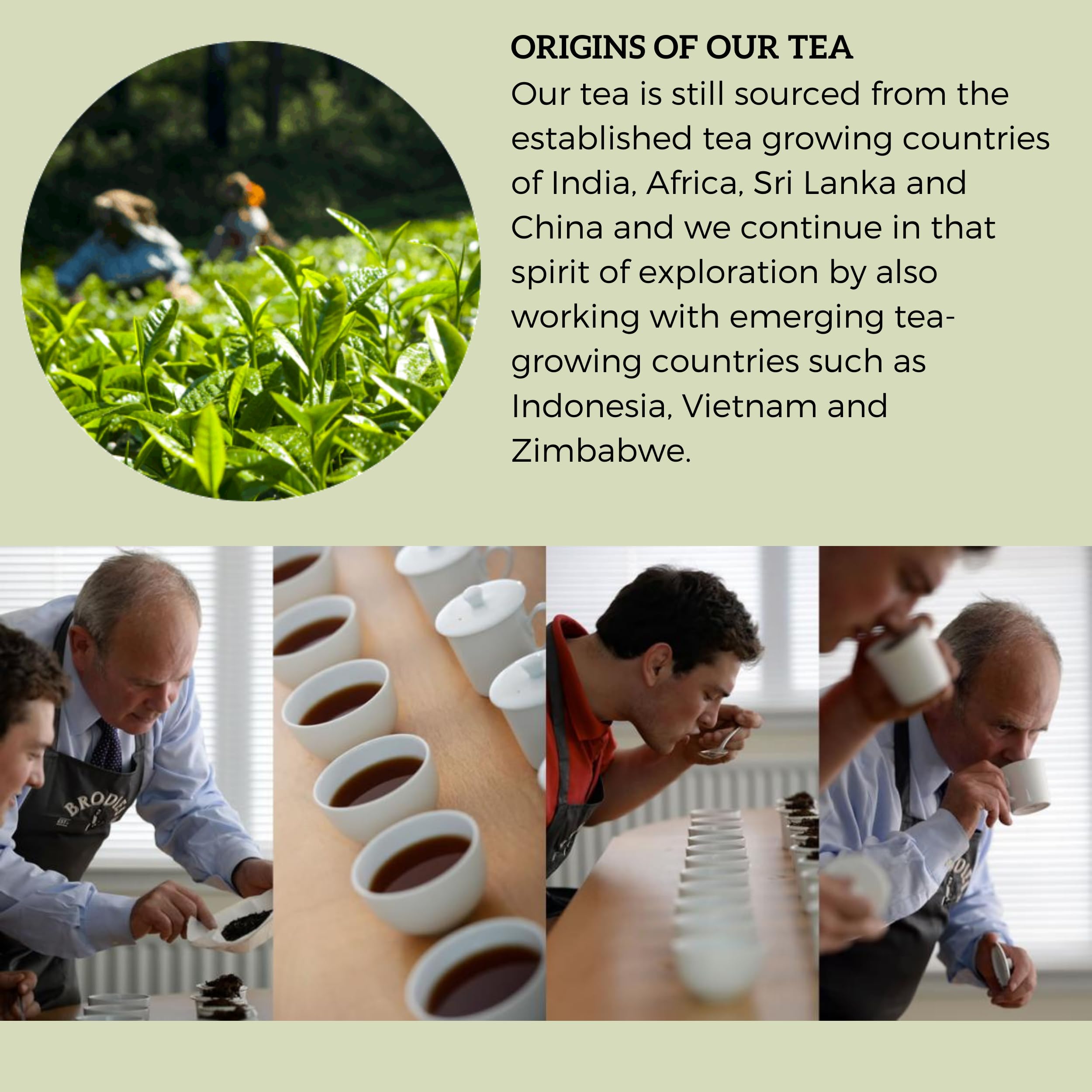 Brodies sello Fairtrade visible que garantiza abastecimiento ético