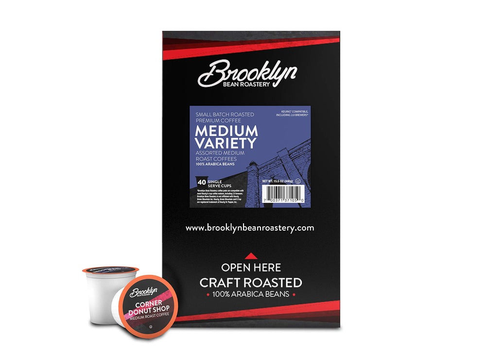 Brooklyn Beans etiqueta con nombres de mezclas para elegir sabor fácilmente