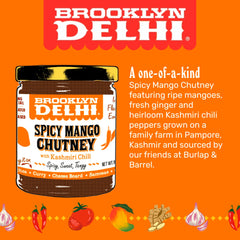 Brooklyn Delhi detalle de etiqueta que resalta ingredientes naturales y origen