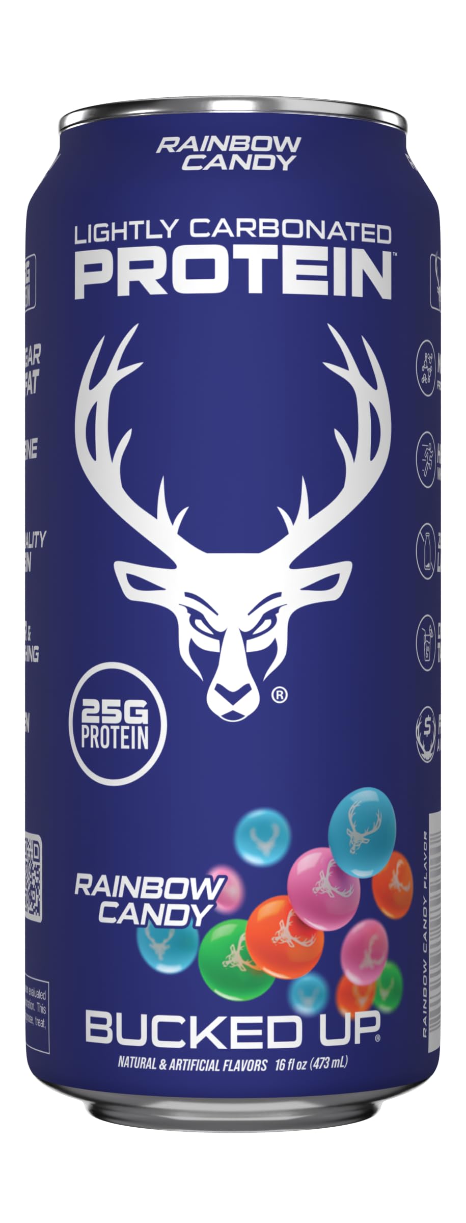 Bucked Up pack de 12 latas mostrando conveniencia de almacenamiento