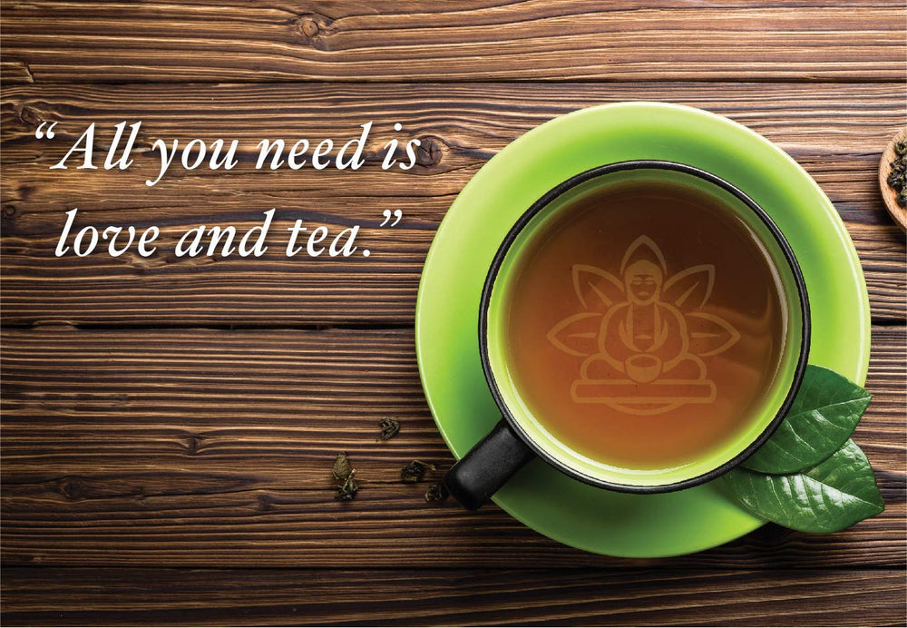 Buddha Teas escena lifestyle que sugiere calma y consumo diario
