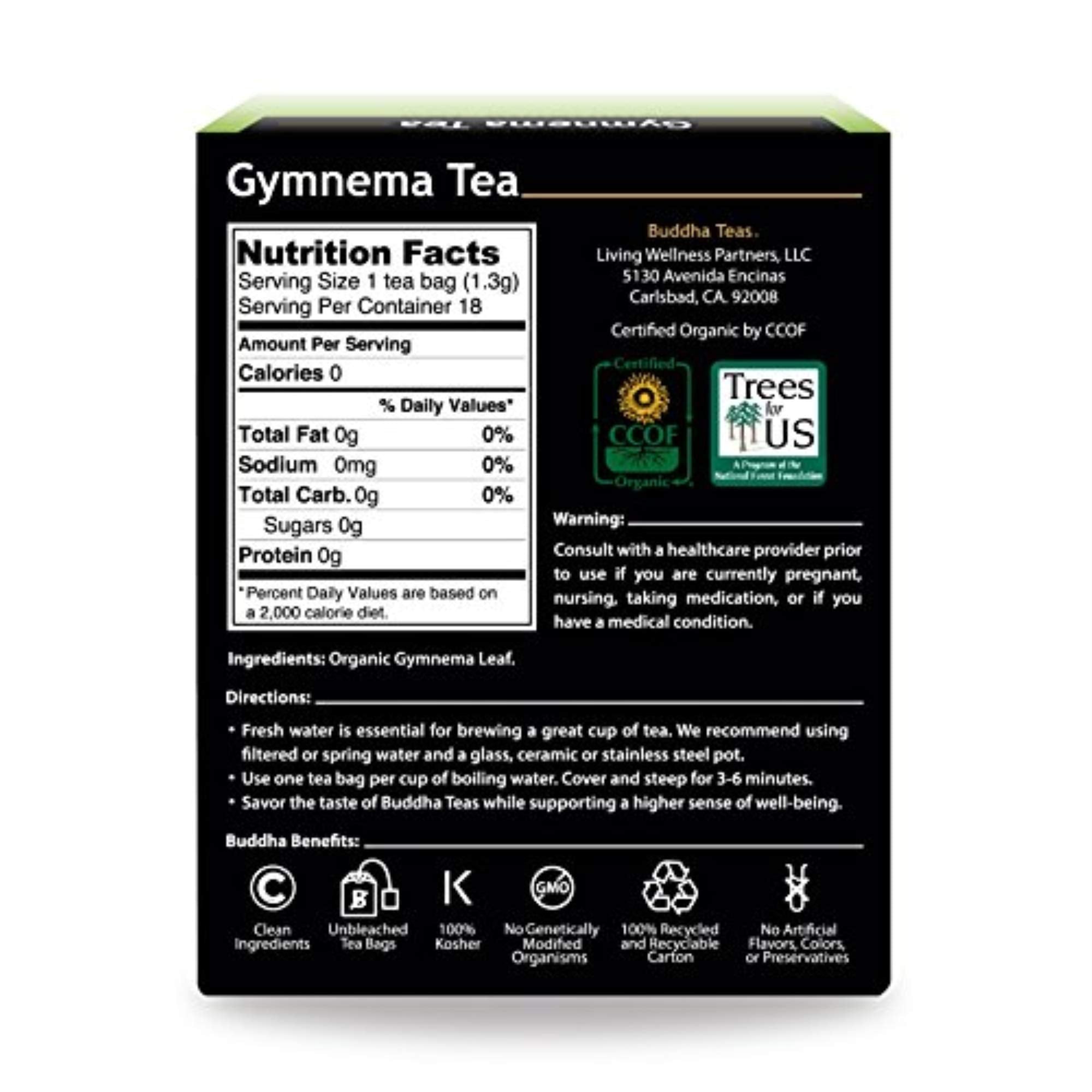 Buddha Teas bolsita de abacá sin blanqueo que evita microplásticos durante la infusión