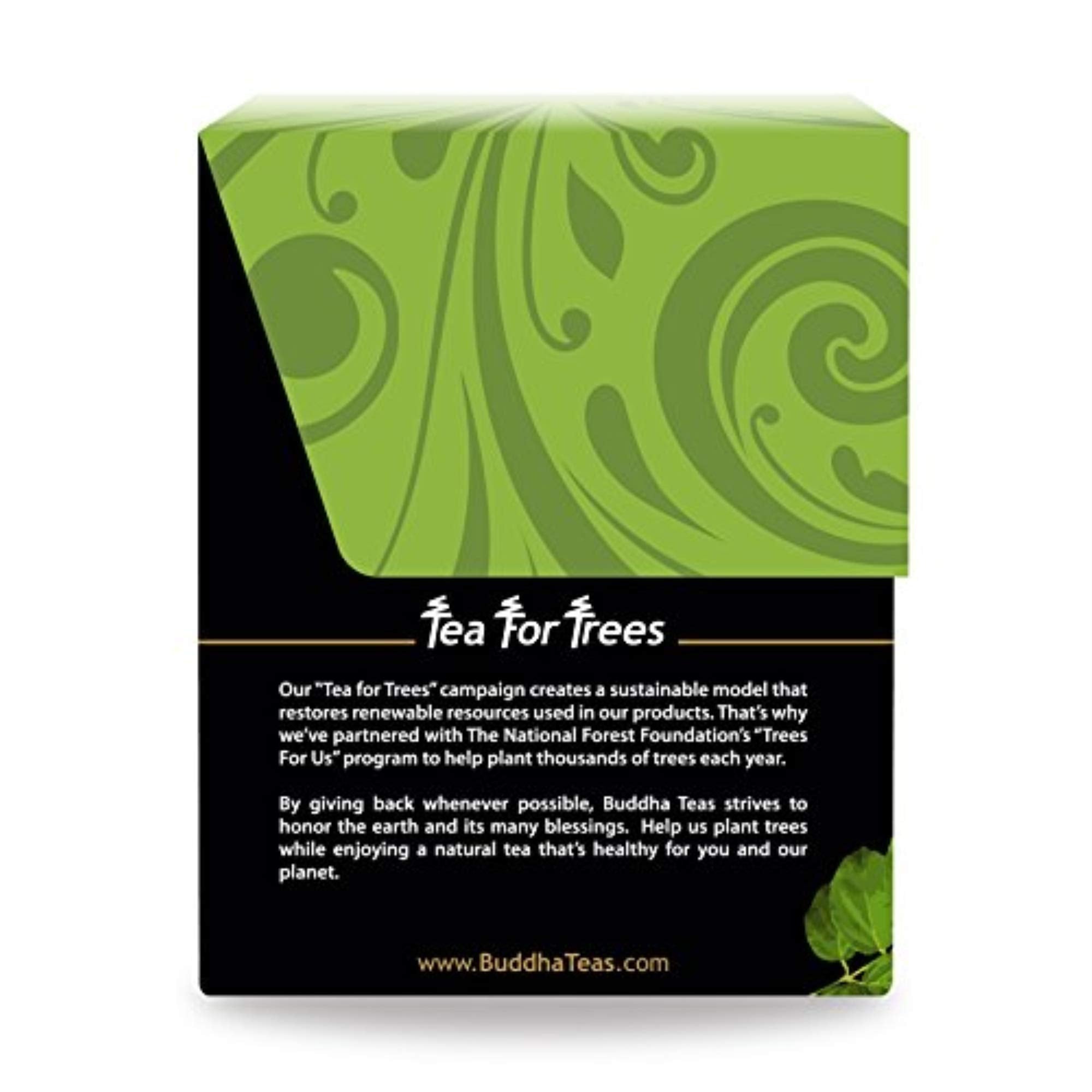 Buddha Teas taza preparada lista para beber, infusión sin cafeína y sabor limpio