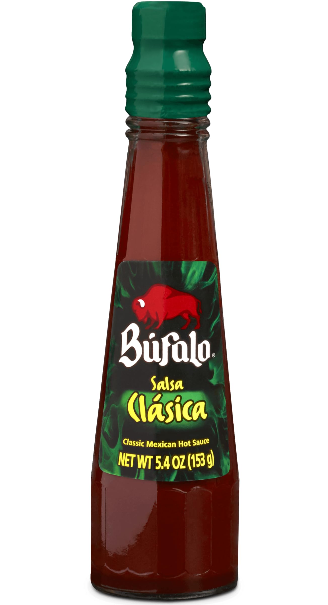 Bufalo primer plano de textura líquida de salsa con brillo y mezcla de chiles