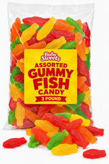 Buha Sweets bolsa frontal mostrando 3 lb y colores vibrantes para decoraciones
