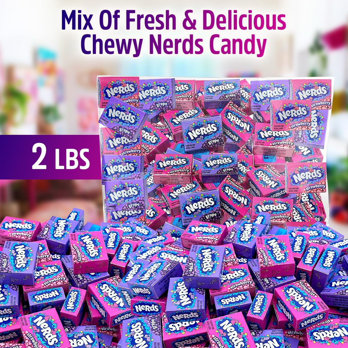 Bulk Candy caramelo fresa en primer plano con textura y color apetecible