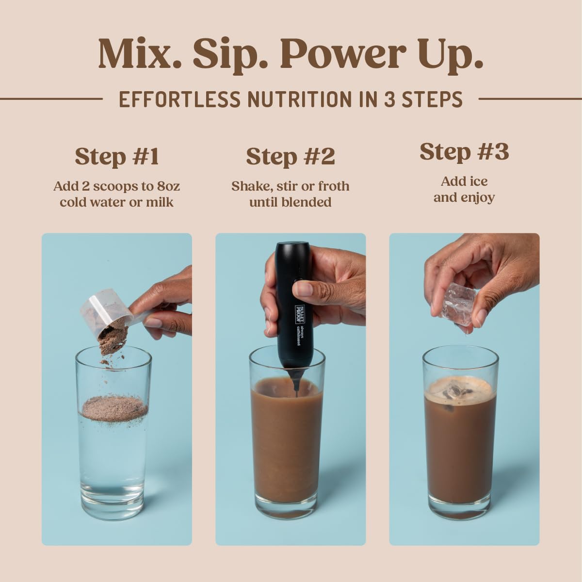 Bulletproof detalle de la etiqueta con ingredientes limpios y transparencia