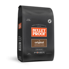 Bulletproof frente del empaque de 5 libras mostrando marca y formato, ideal para compras a granel