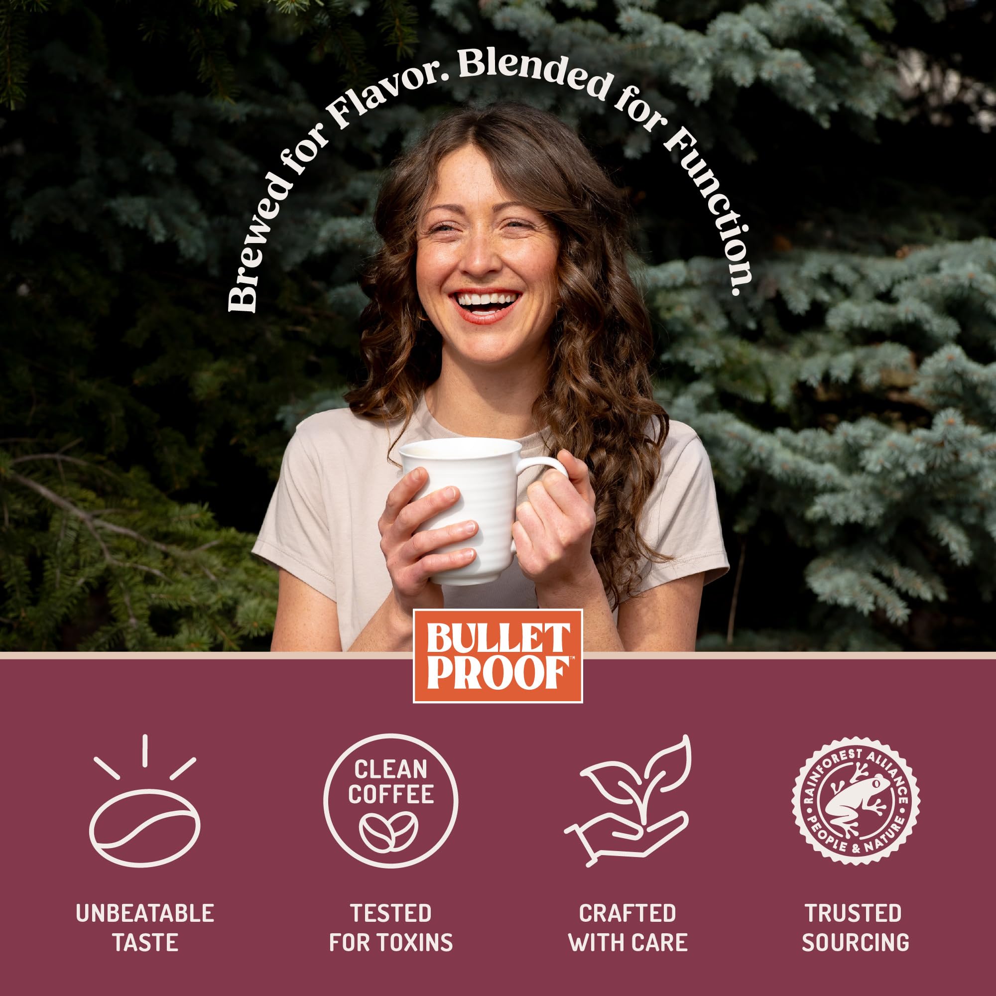 Bulletproof ingredientes como XOS y corteza de olmo enfatizando soporte digestivo