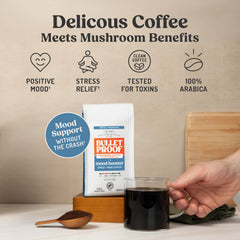 Bulletproof café molido textura fina ideal para métodos filtrados y espresso